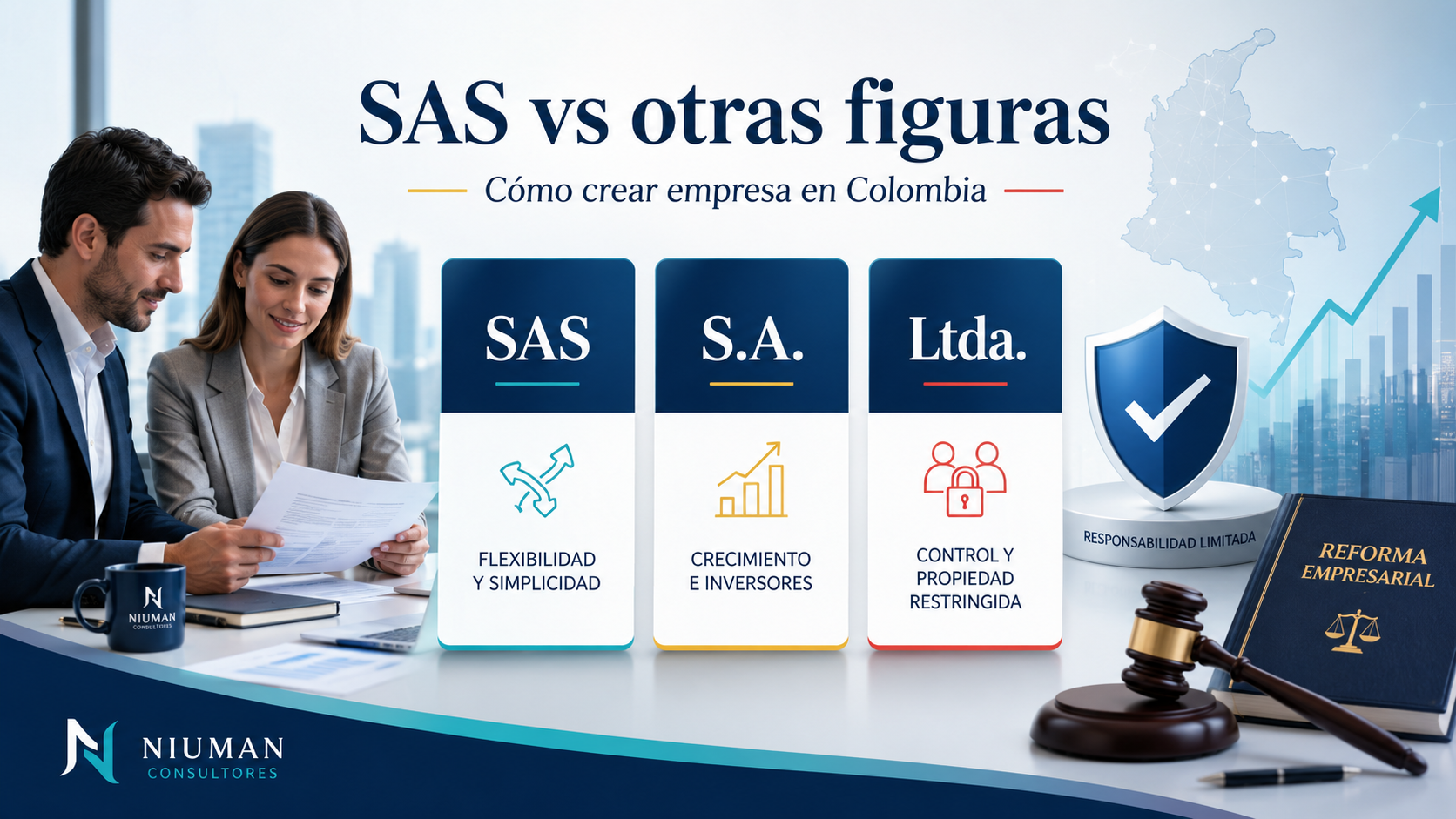 SAS vs otras figuras: cómo crear empresa en Colombia